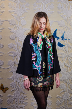 Wendy Morrison X Skylence Talisman Dragon Silk Scarf