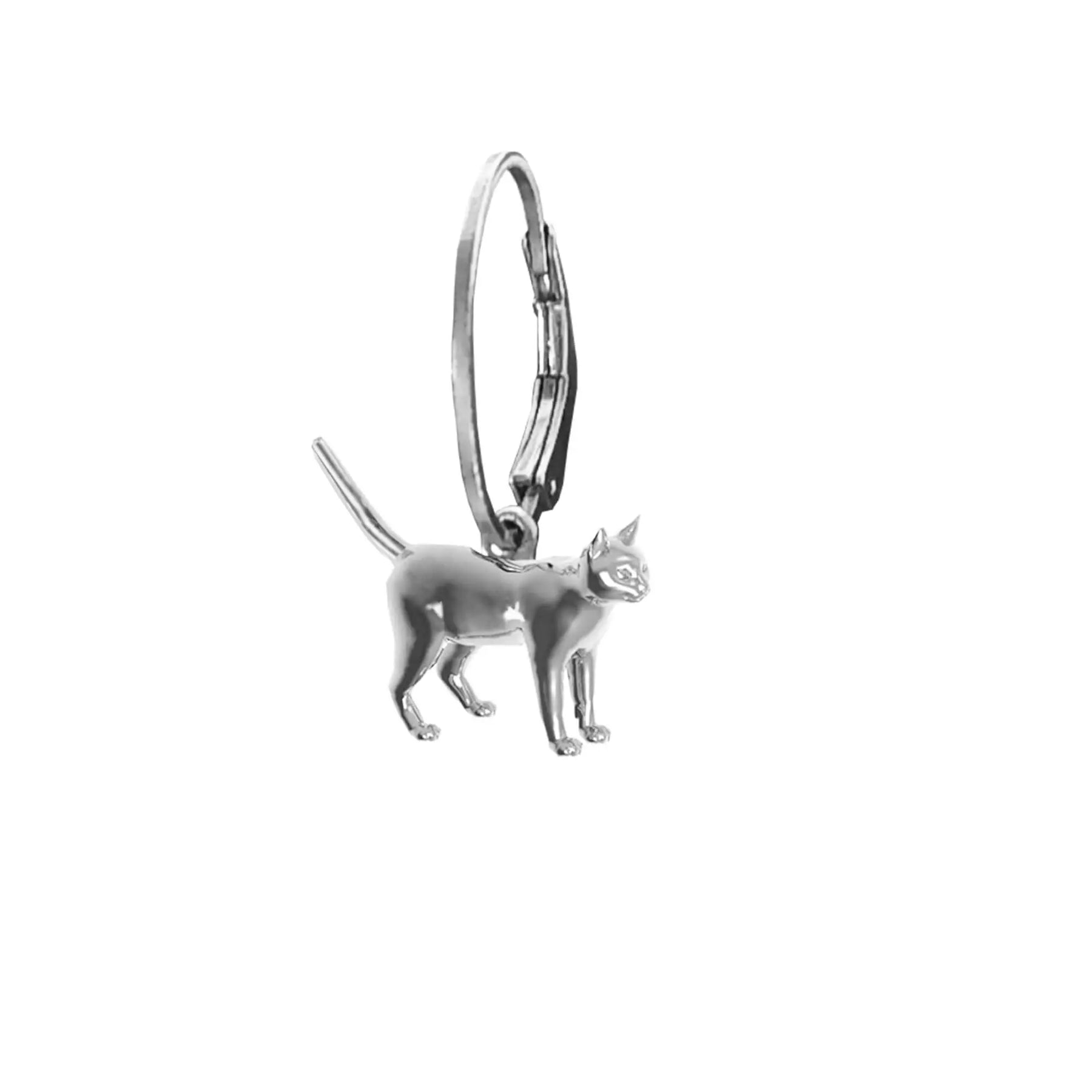 Cat Figure Earring (Single)