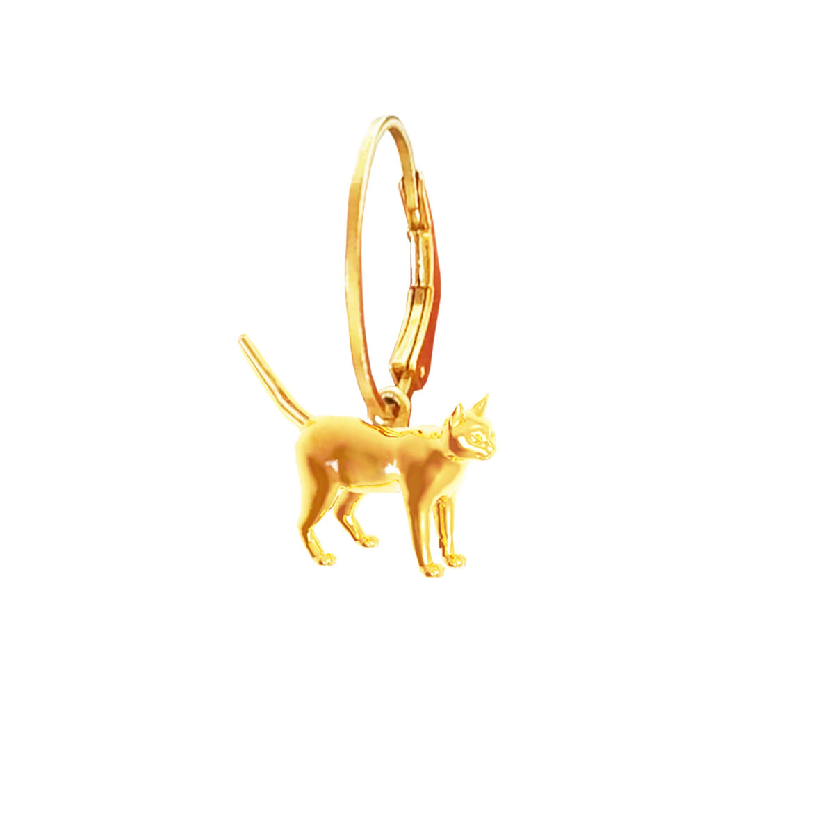 Cat Figure Earring (Single)