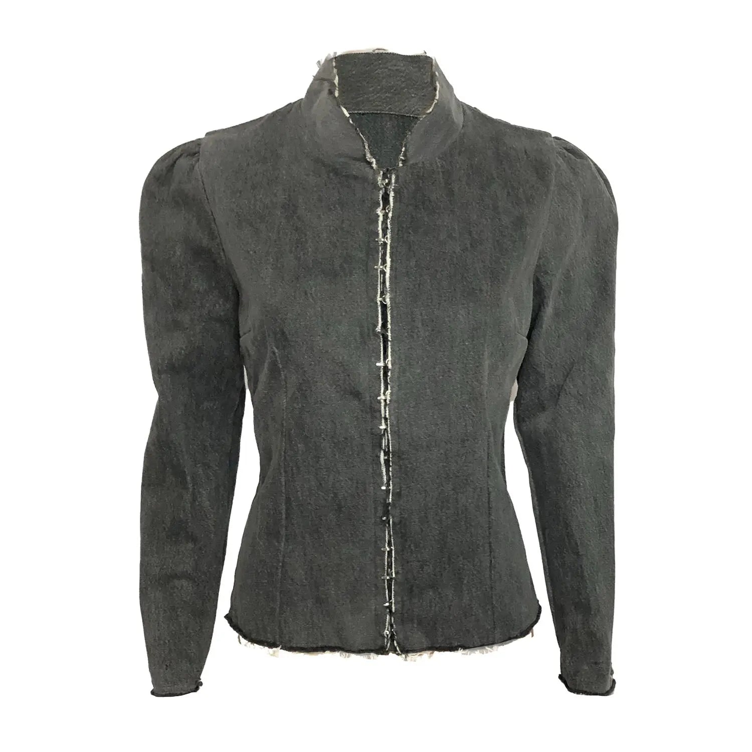 Kristin Jacket-Distressed Black