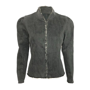 Kristin Jacket-Distressed Black