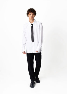 Luxe Relaxed Fit Silk-like Shirt