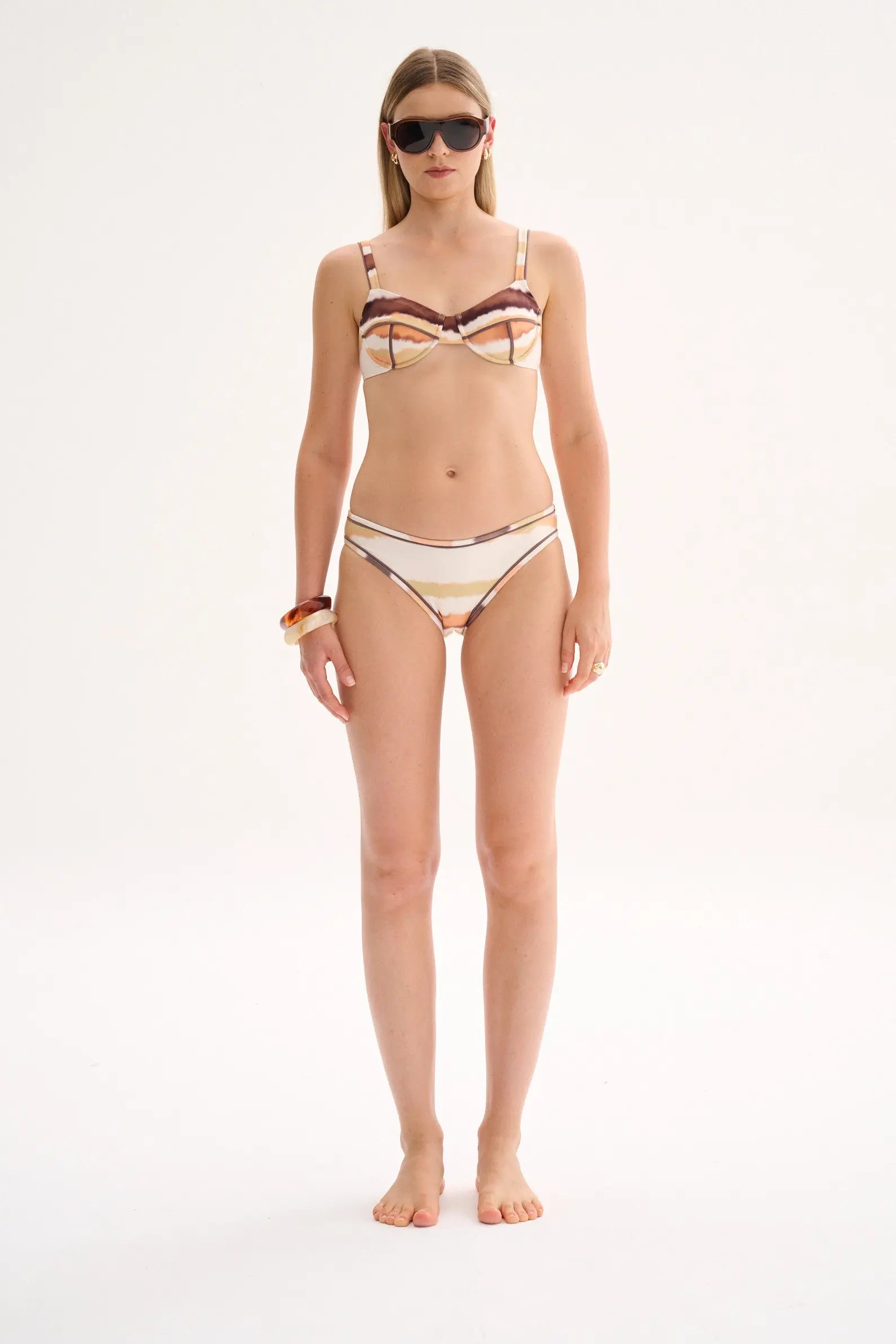 Agua Bottom Full Coverage Print Naranja
