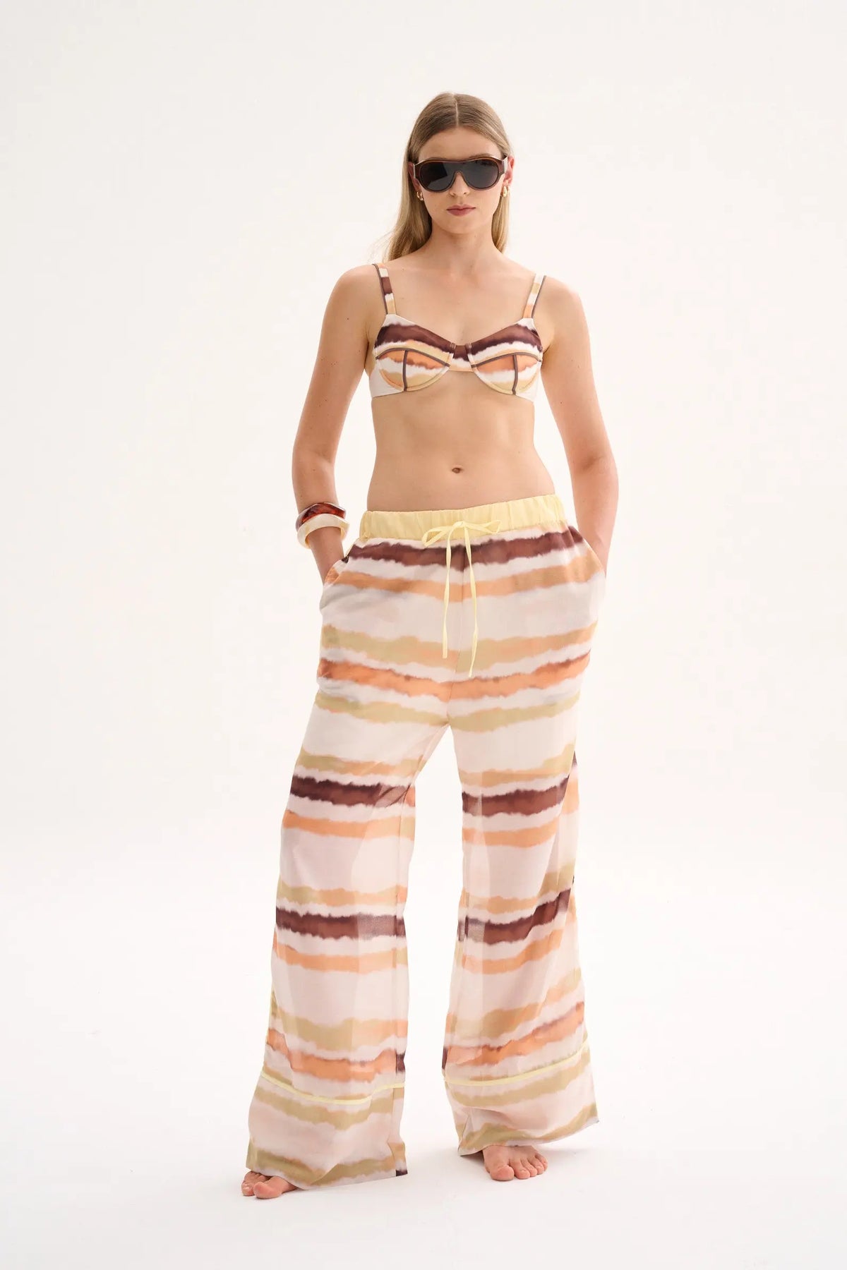 Cyndi Pants Print Naranja