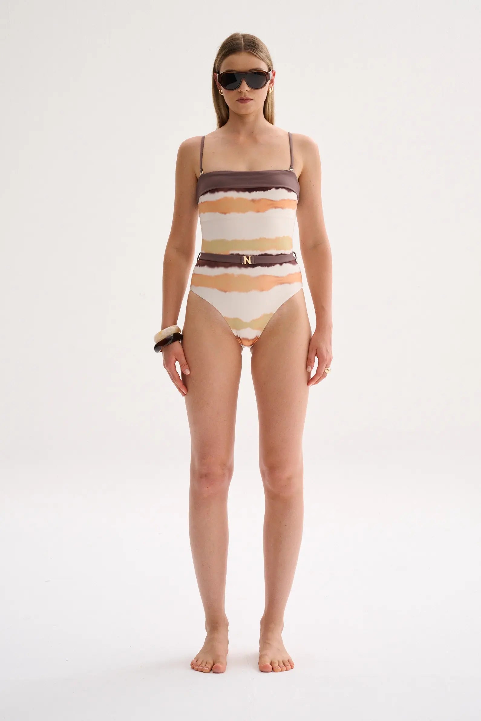 Caliz One piece Print Naranja