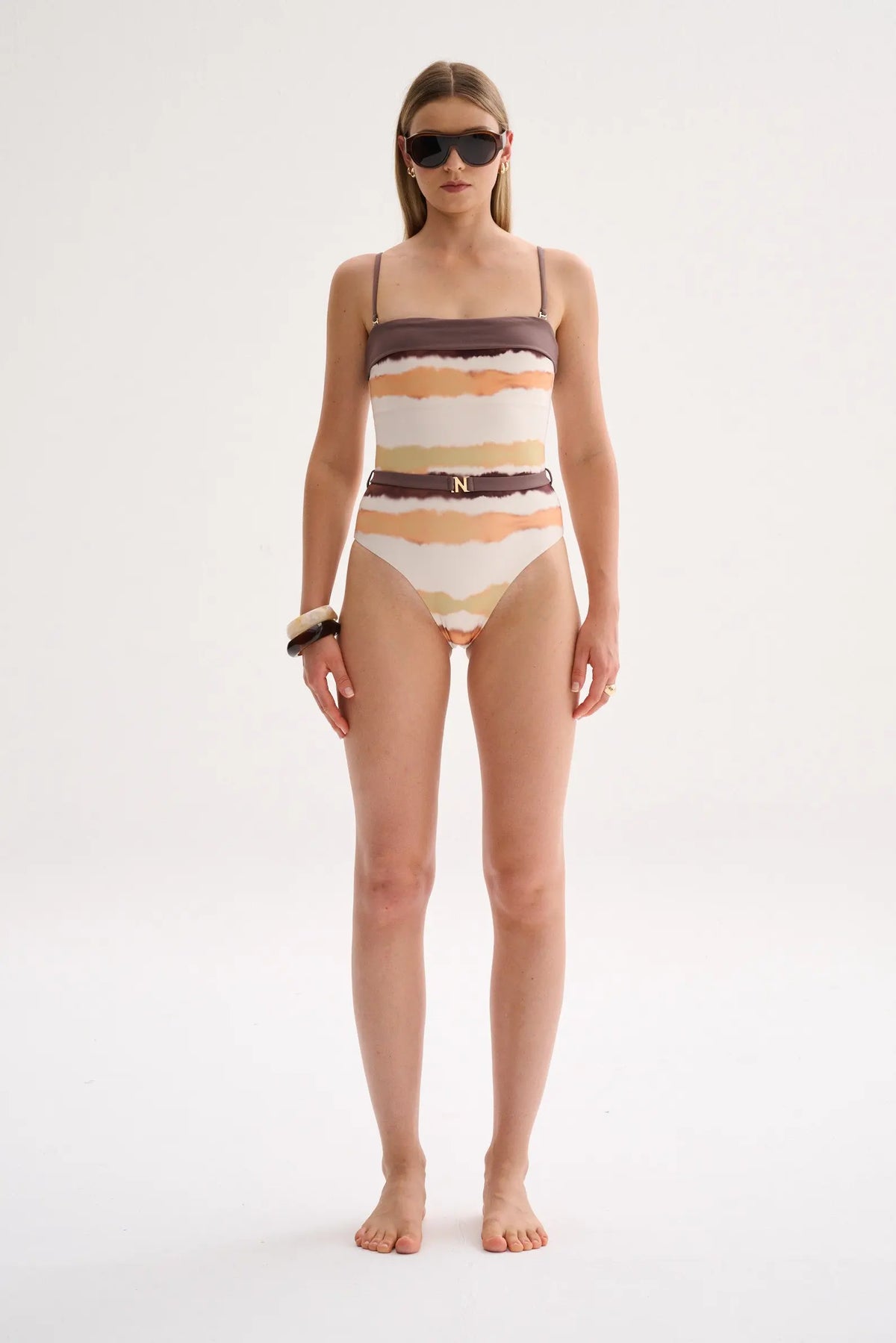 Caliz One piece Print Naranja