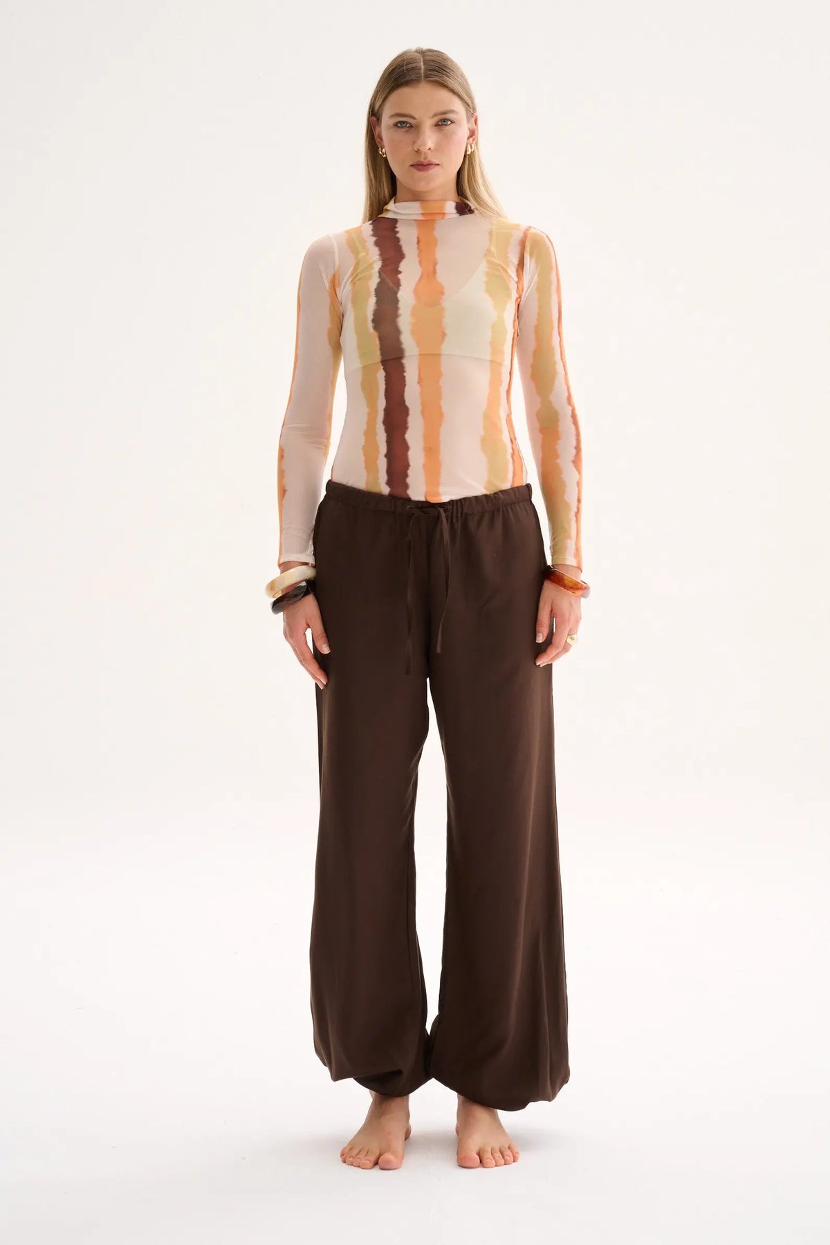 Sassi Top Print Naranja