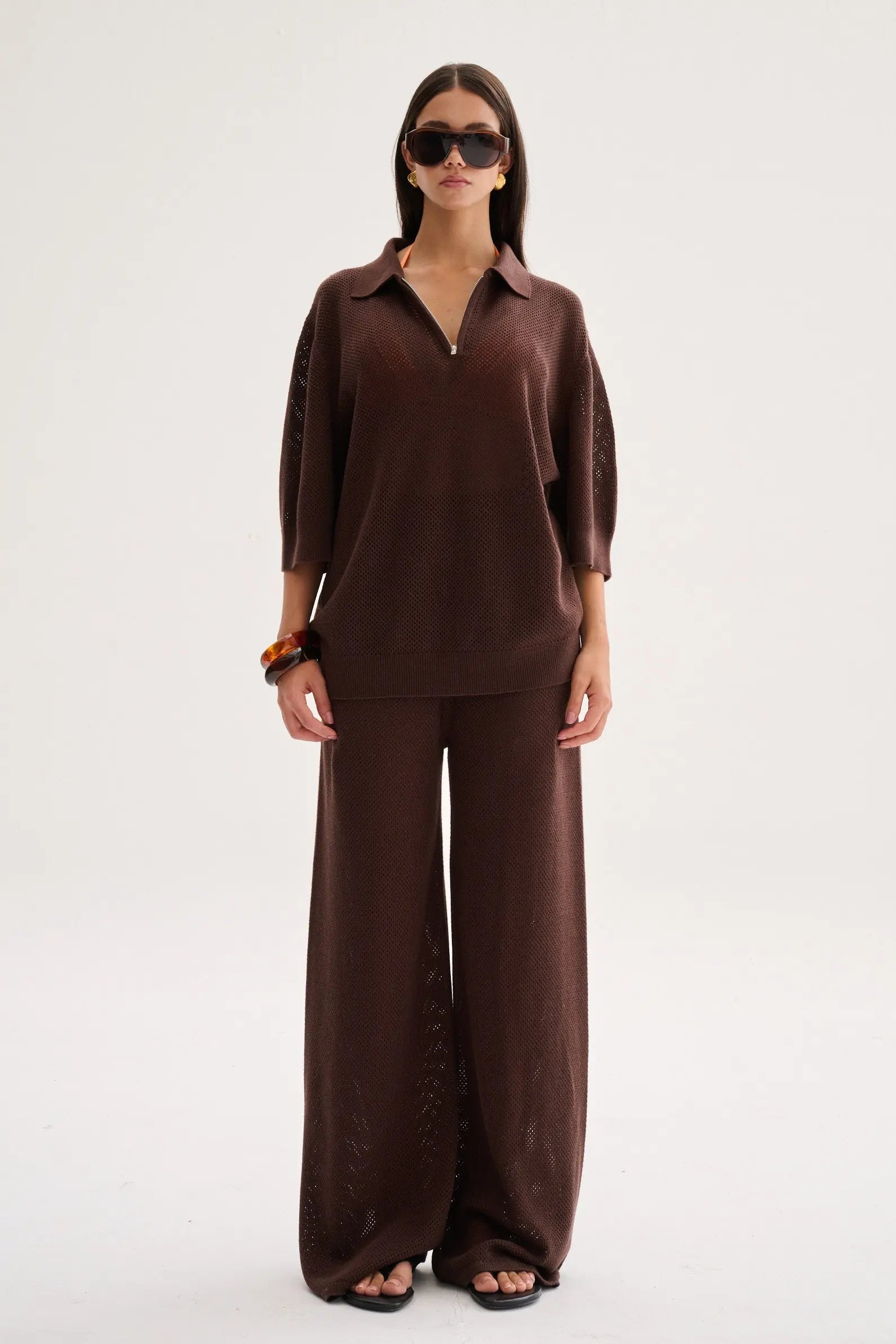 Aurora Top Marron
