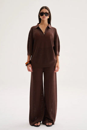 Aurora Top Marron