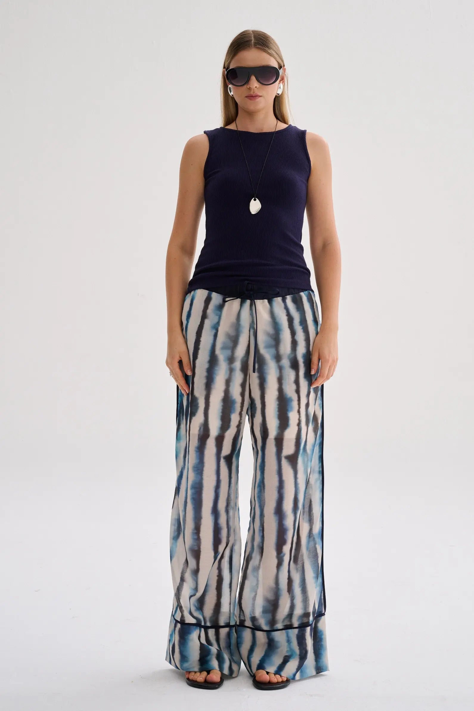 Cyndi Pants Print verticales