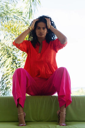 The Corail Blush Amabel Blouse
