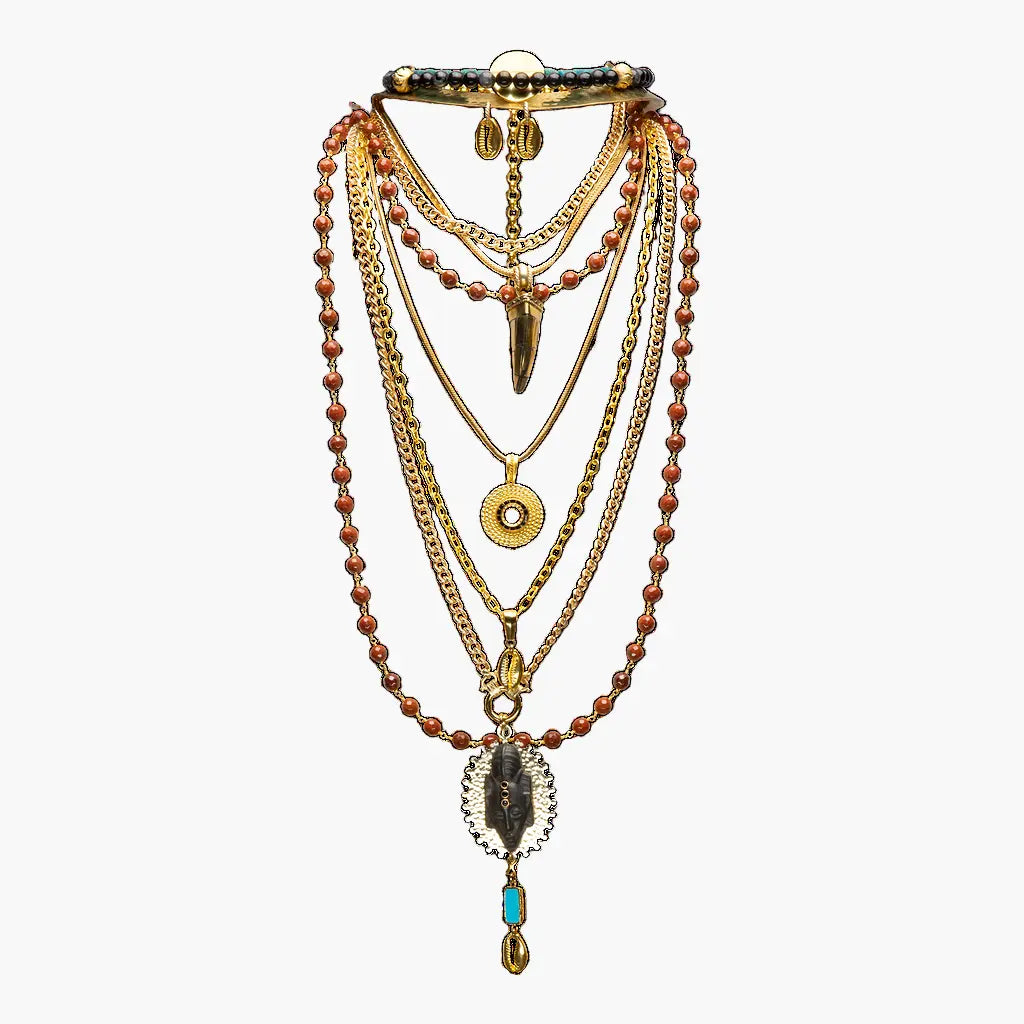 Punu Multi-Chain Necklace