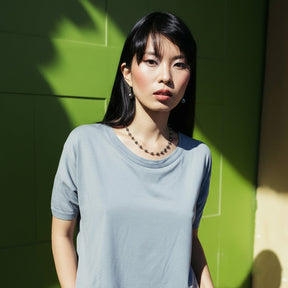 14k Gold Linked Black Pearl Necklace