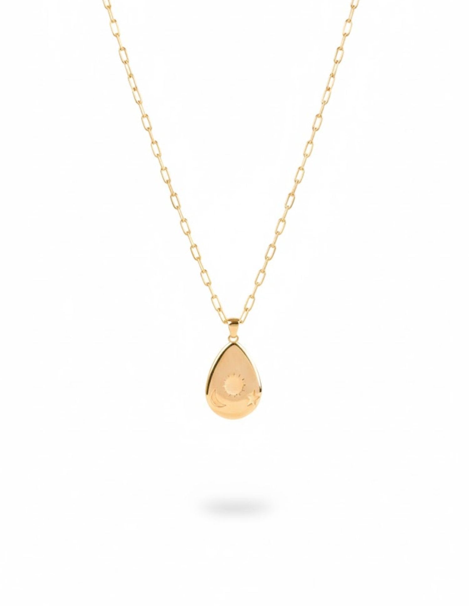 Lunara 18k Gold Vermeil Sun Moon Star Necklace