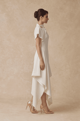 Ivory Muse Asymmetric Dress