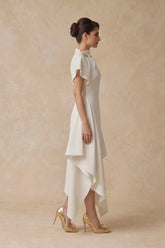 Ivory Muse Asymmetric Dress