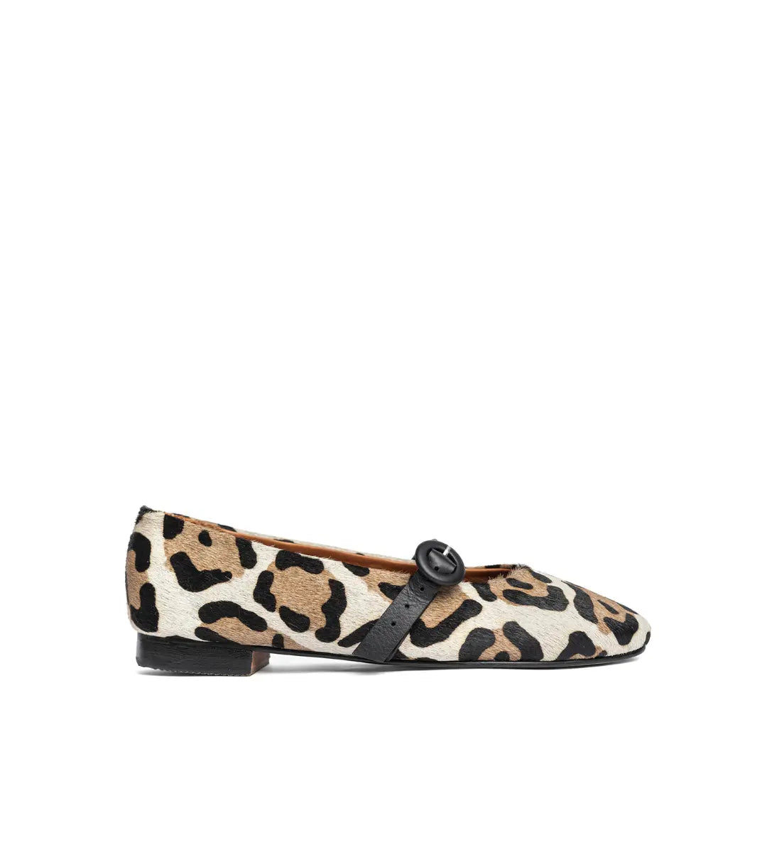 Malu Print Leopard Mary Jane Flats