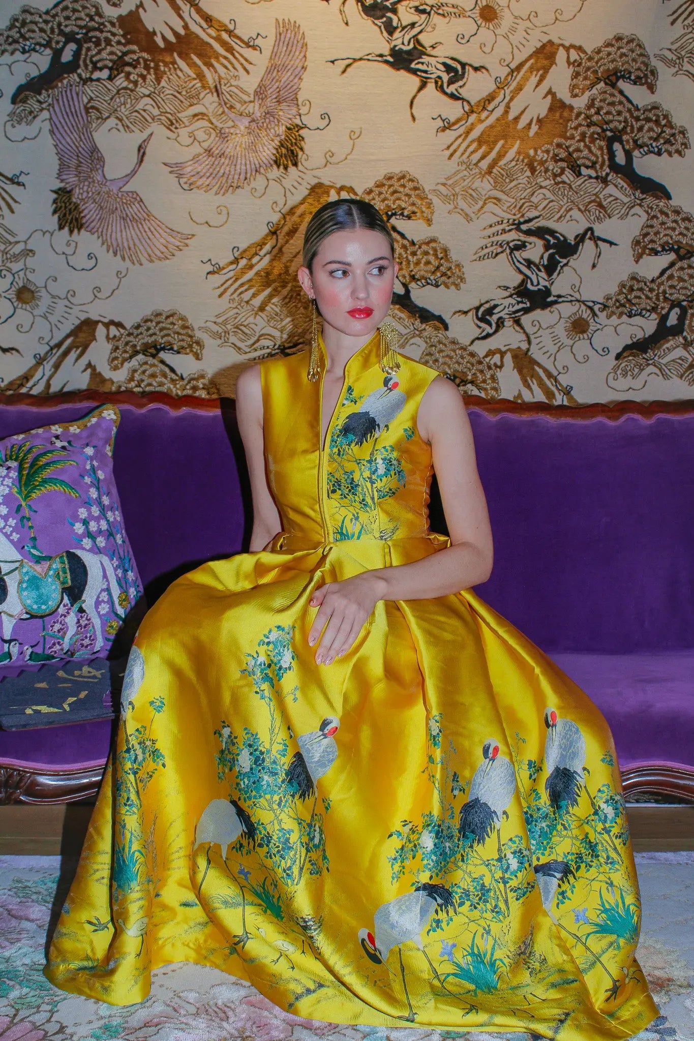 Royal Crane Dress