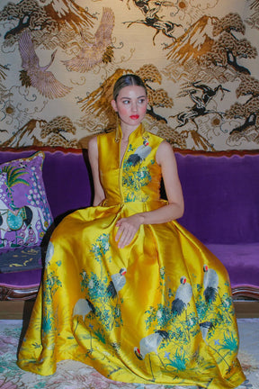 Royal Crane Dress