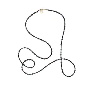Beaded Black Pearl Necklace