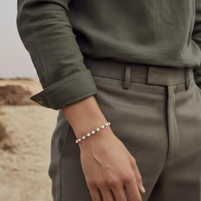 Pearl Bracelet: Stainless Steel