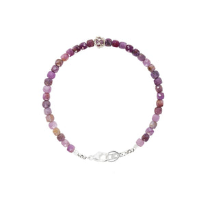 Ruby Gemstone Bracelet: .925 Silver