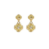 Sculptural Double Sphere Earring