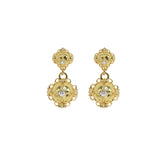 Sculptural Double Sphere Earring