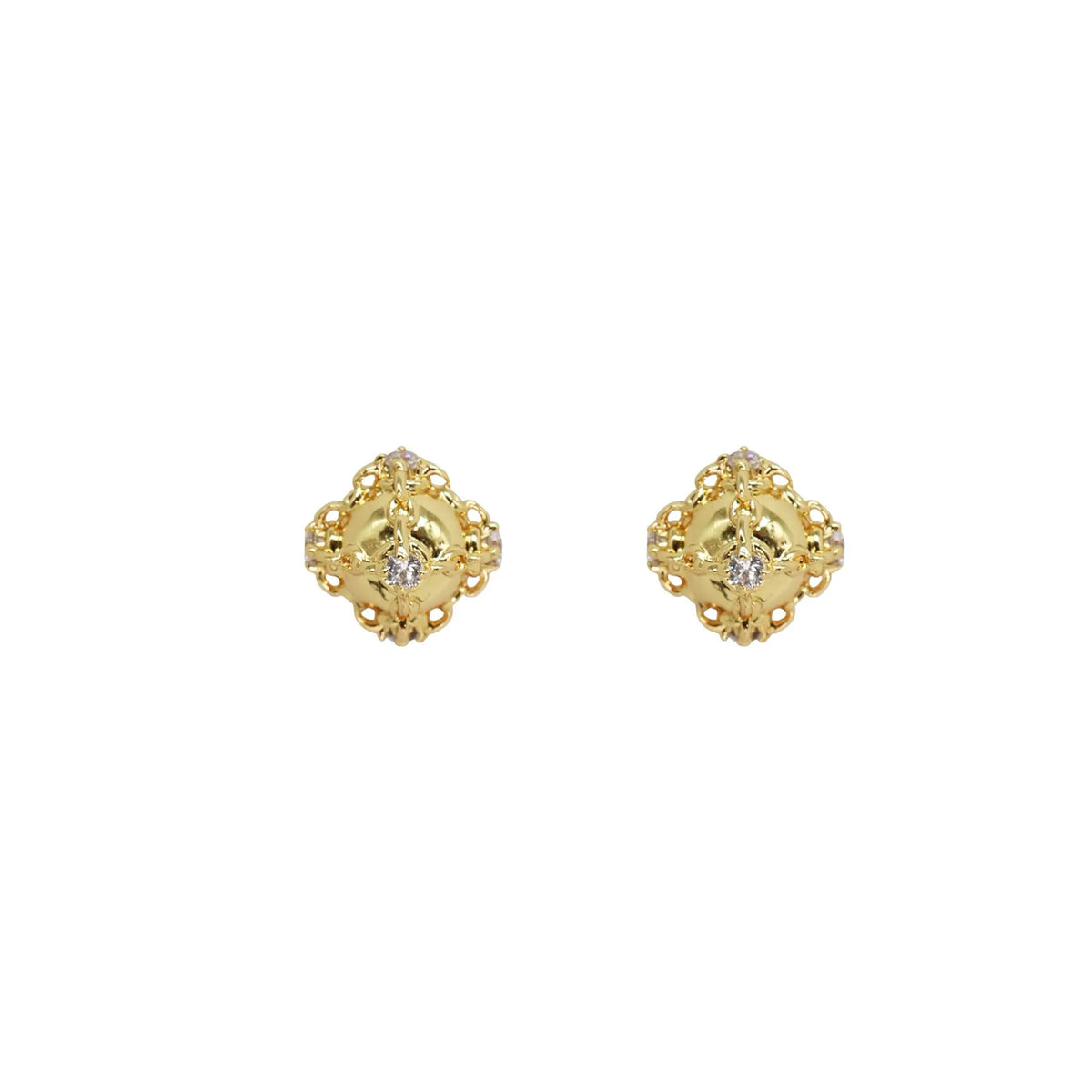 Caged Orb Mini Stud 10mm