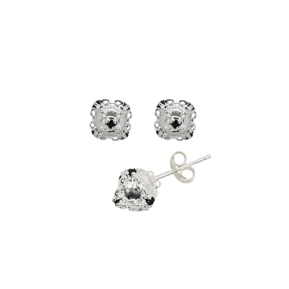 Caged Orb Mini Stud 10mm