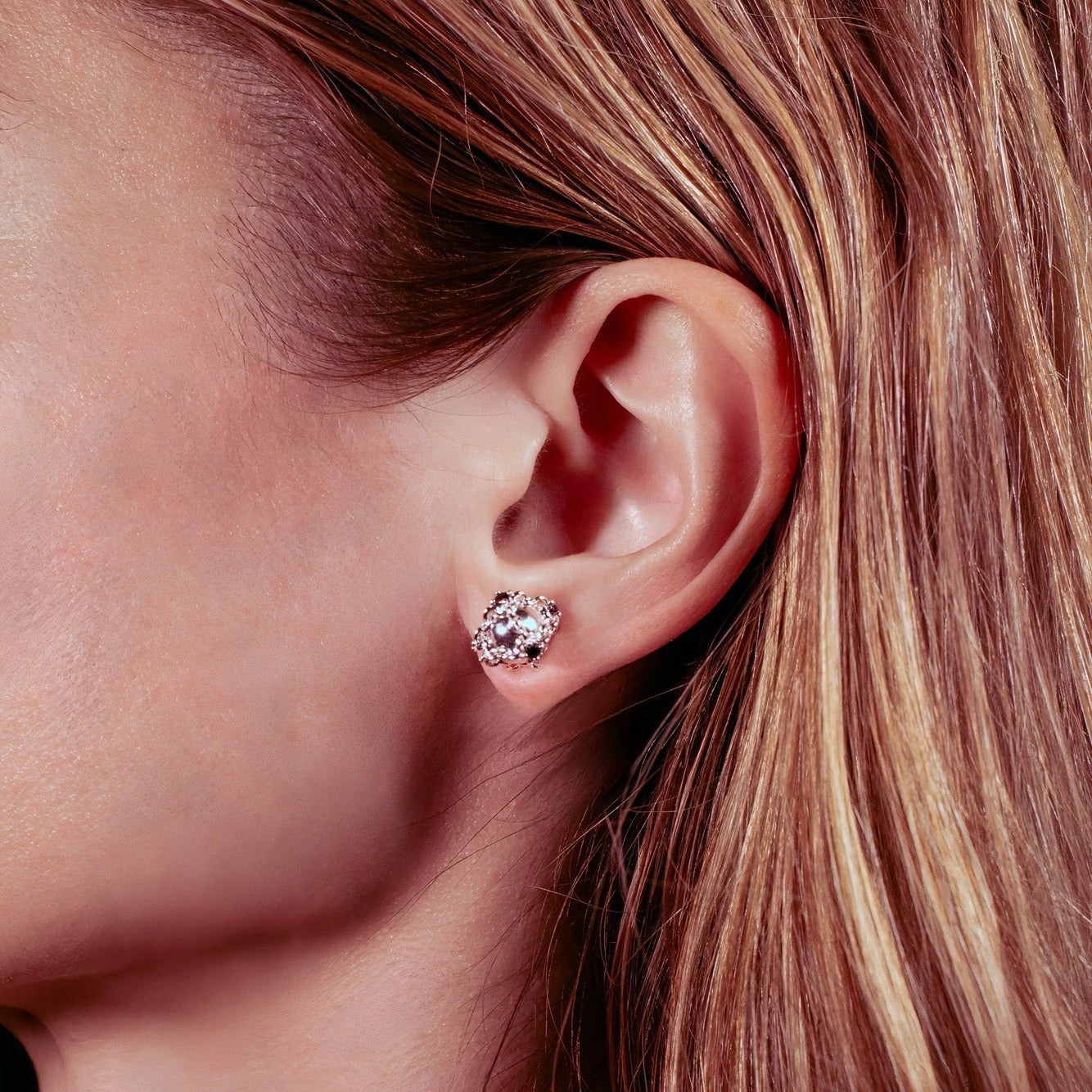 Caged Orb Mini Stud 10mm