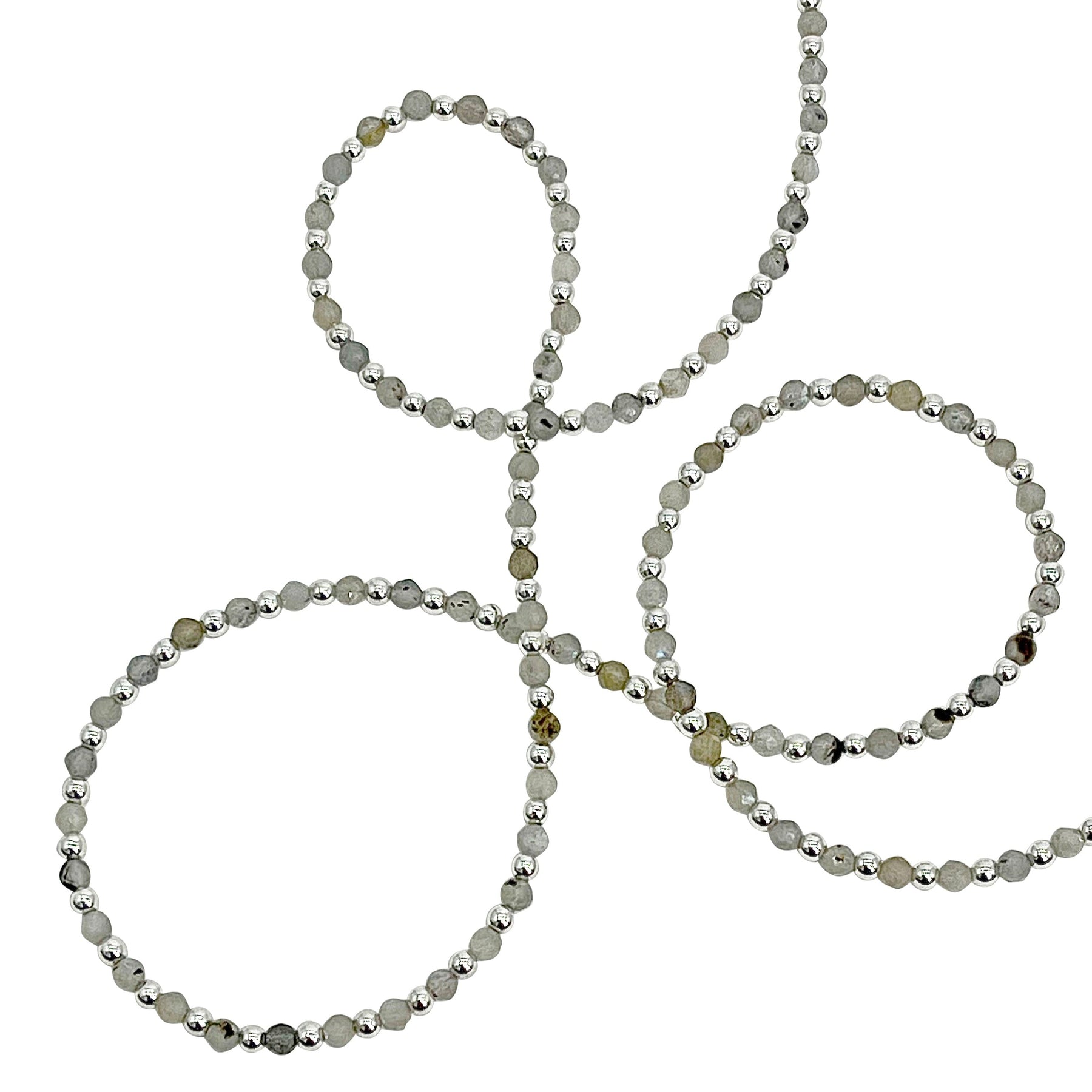 Labradorite & Hematite Wrap Necklace