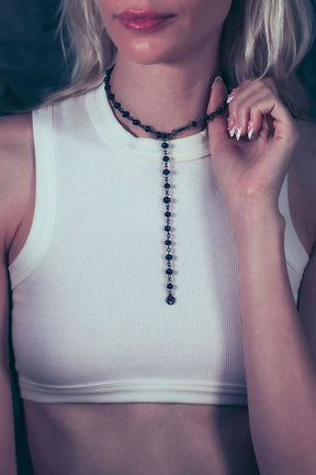 Midnight Black Pearl Necklace