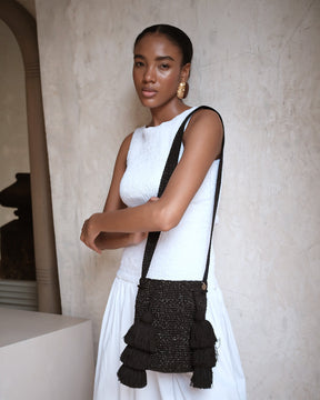 Medium Heritage Black Mochila