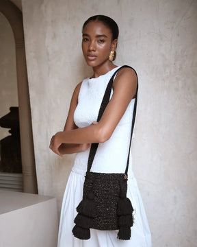 Medium Heritage Black Mochila