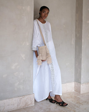 Medium Sand Wayuu Handcrafted Mochila