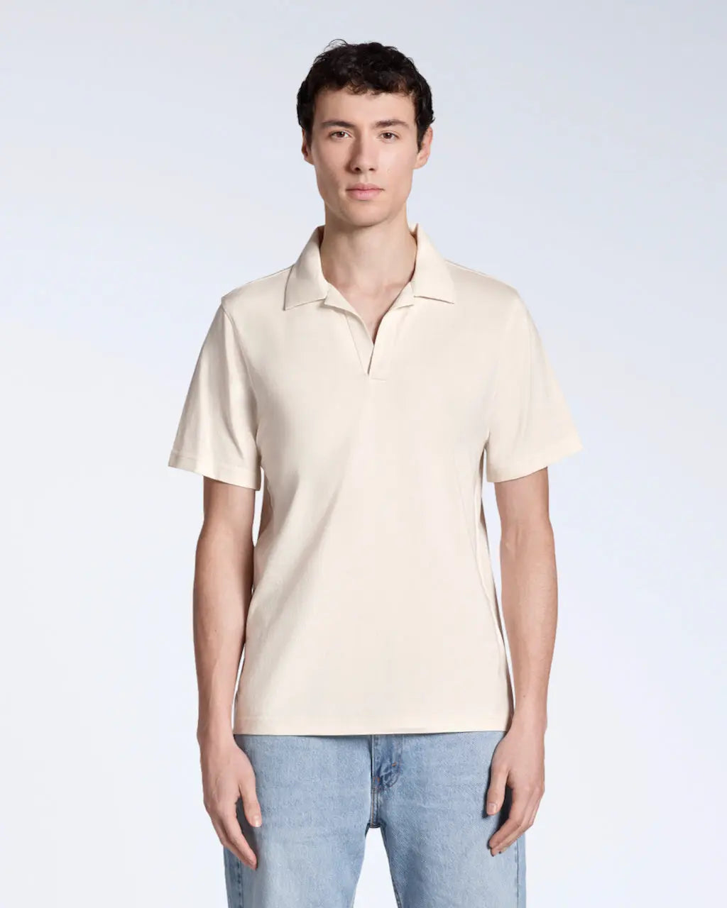 Open Neck Polo