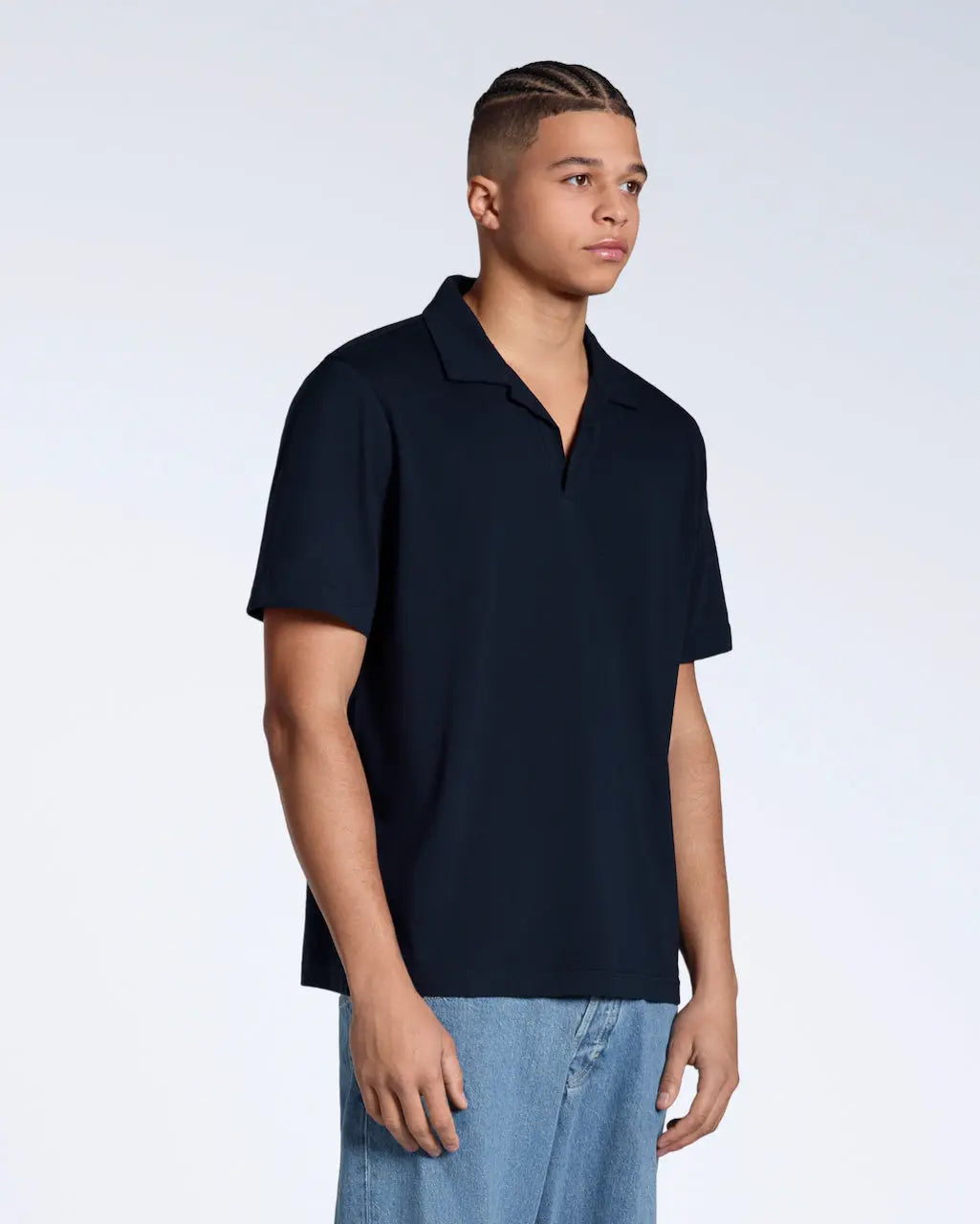 Open Neck Polo