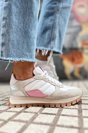Mule White Pink