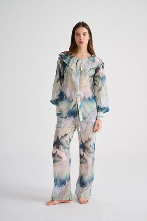 Mimi Top Print Sage