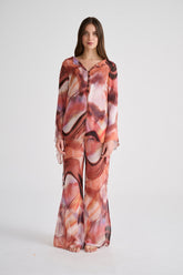 Orilla Top Print Rosa