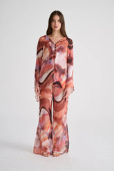 Orilla Top Print Rosa