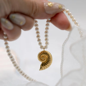 Nautilus Pearl Necklace