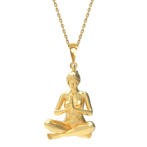 Sukhasana Pose Yoga Necklace
