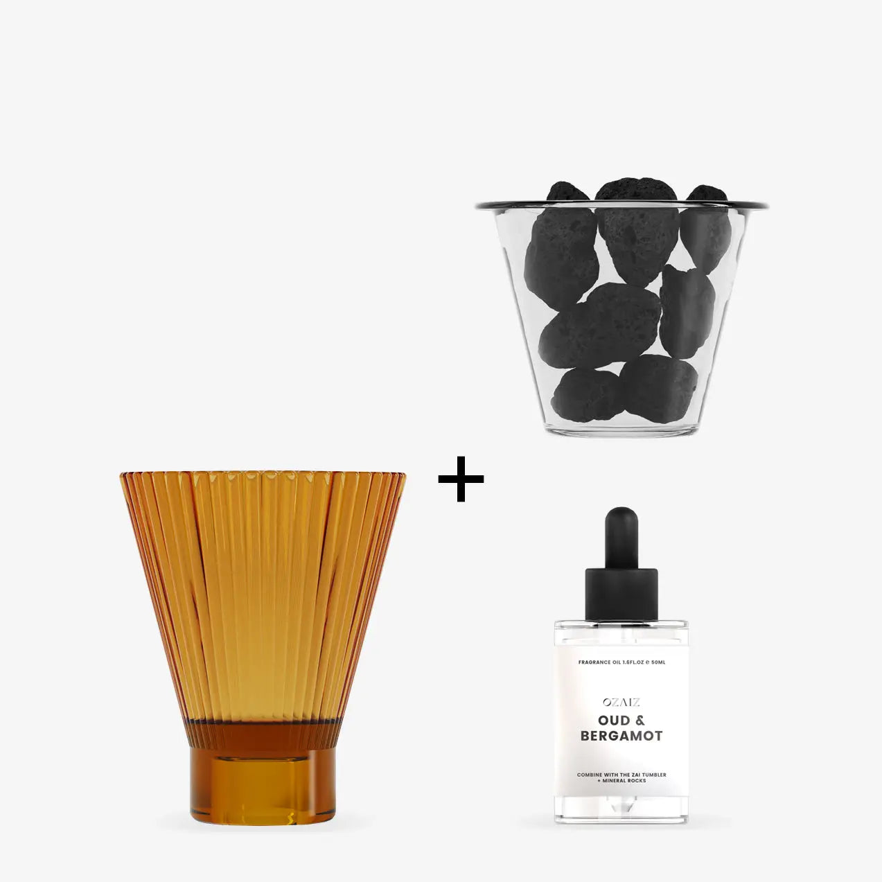 Zai Lava Rock Diffuser - Oud & Bergamot