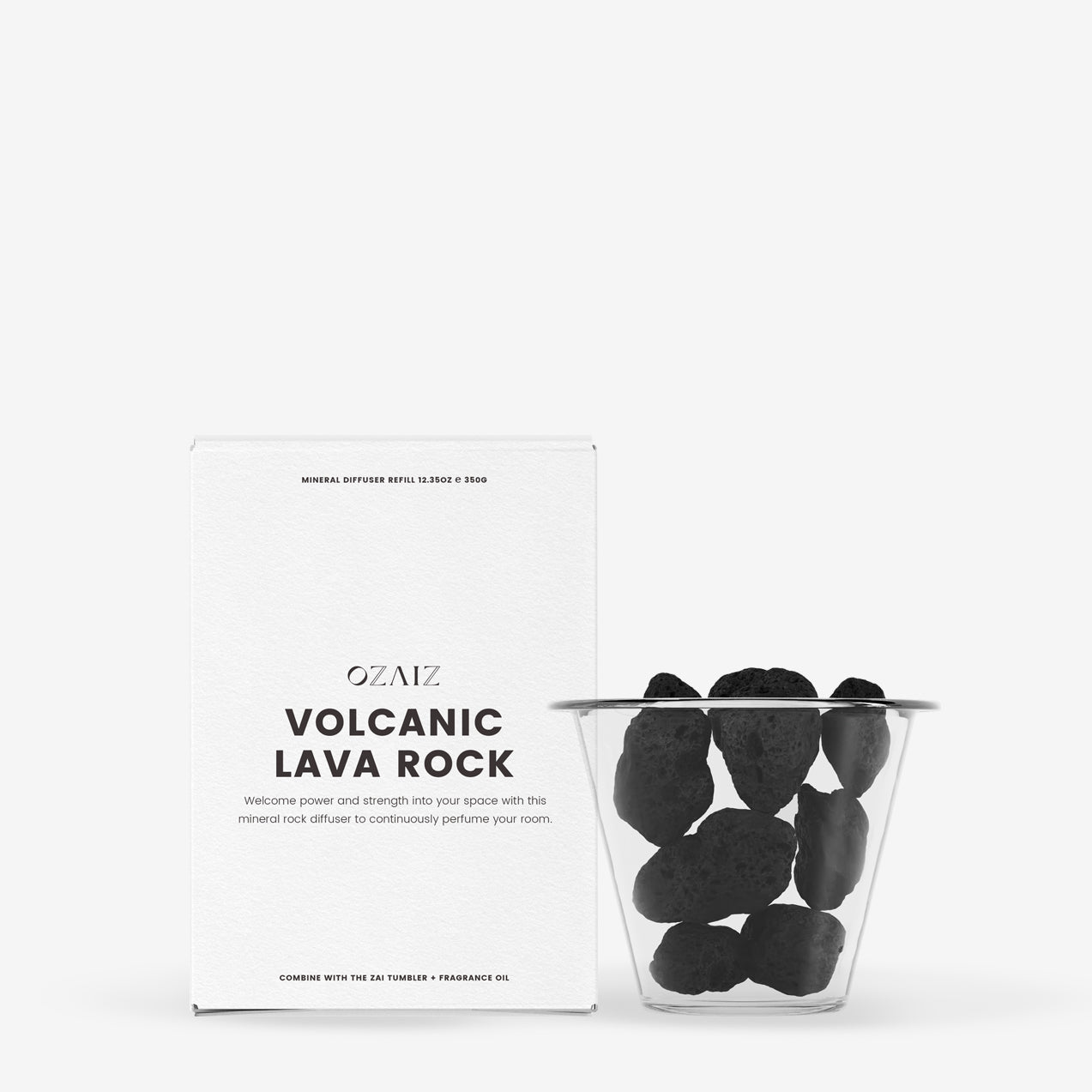 Zai Lava Rock Diffuser - Oud & Bergamot