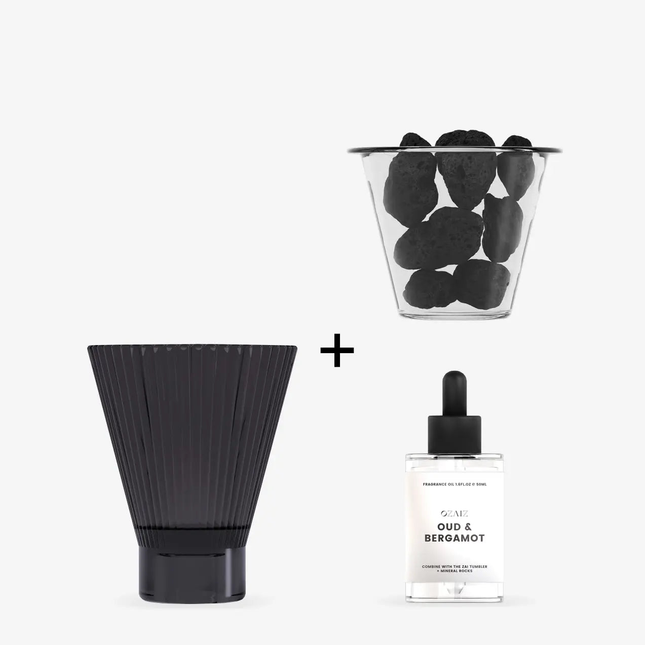 Zai Lava Rock Diffuser - Oud & Bergamot