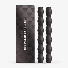 Geometric Pillar Candle (set Of 2)