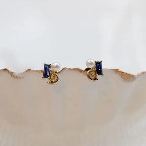 Ocean Cluster Stud Earrings
