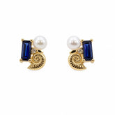 Ocean Cluster Stud Earrings